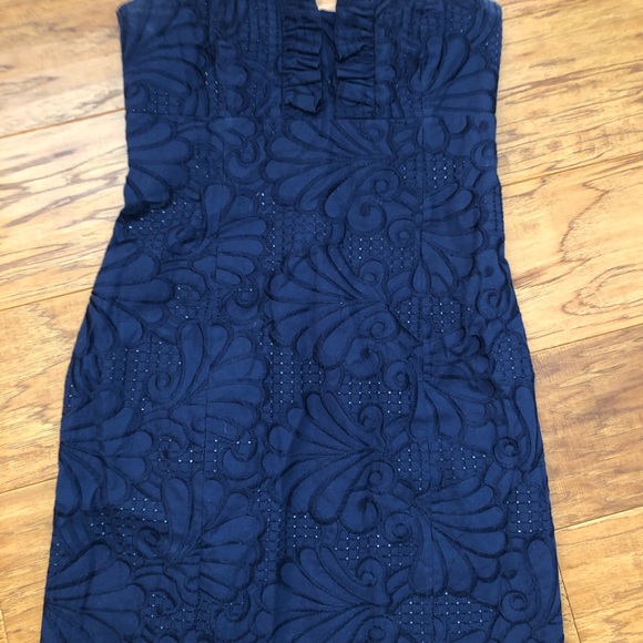 Lilly Pulitzer Frankie True Navy eyelet dress - Picture 5 of 10